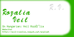 rozalia veil business card